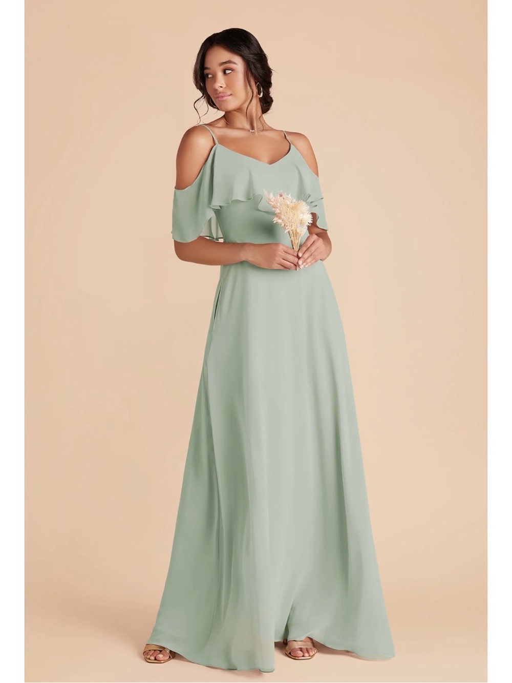 BIRDY GREY Sage bridesmaid dress